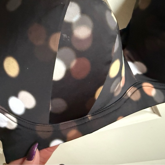 Torrid Curve Black, Brown, White Polka Dot Bra Size 44DD - Picture 4 of 7